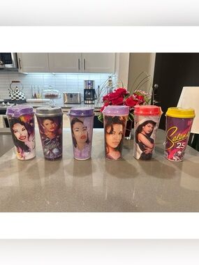 Selena Quintanilla Limited Edition 25th Anniversary  Tumbler Cups  (6)